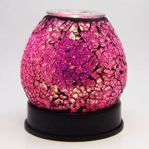 Pink Crackle Touch Base Fragrance Oil Warmer 664